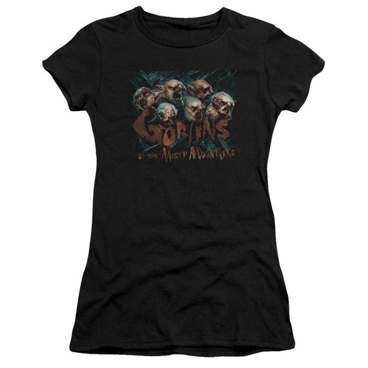 The Hobbit - Misty Goblins - Short Sleeve Junior Sheer - Black T-shirt