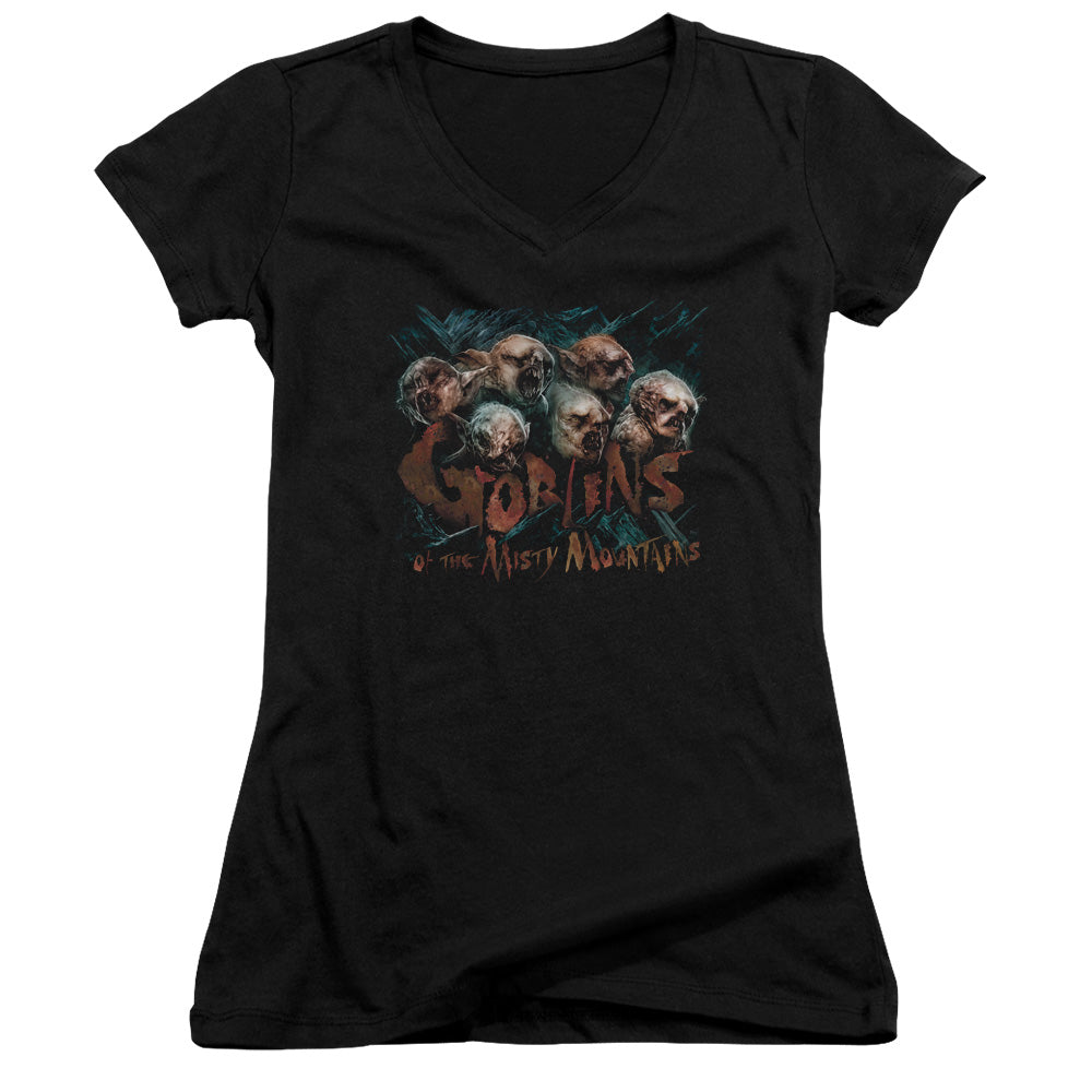 The Hobbit - Misty Goblins - Junior V-neck - Black