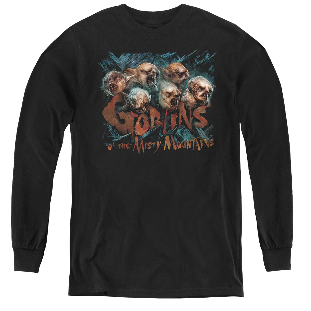 The Hobbit - Misty Goblins - Youth Long Sleeve Tee - Black