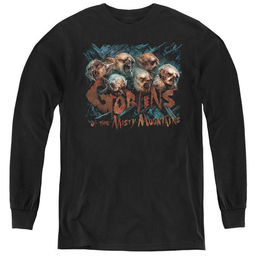 The Hobbit - Misty Goblins - Youth Long Sleeve Tee - Black