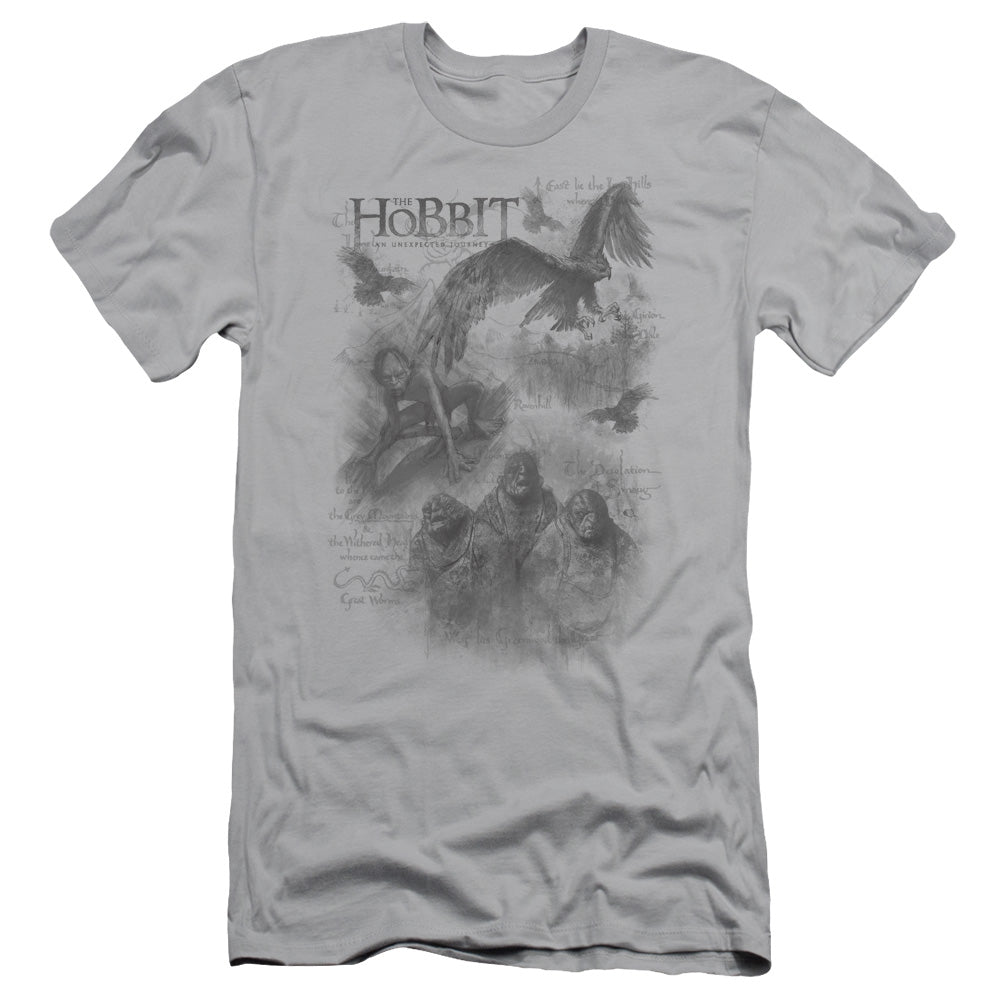 THE HOBBIT SKETCHES - S/S ADULT 30/1 - SILVER T-Shirt