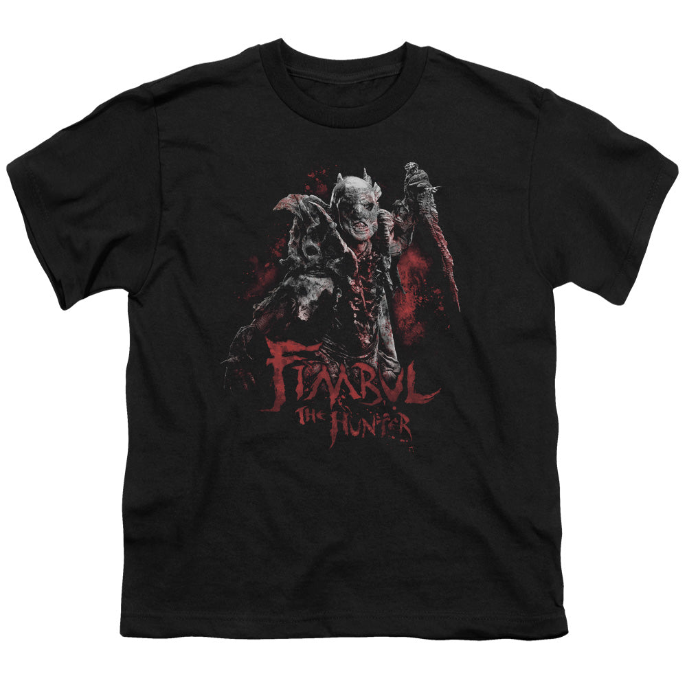 The Hobbit - Fimbul The Hunter - Short Sleeve Youth 18/1 - Black T-shirt