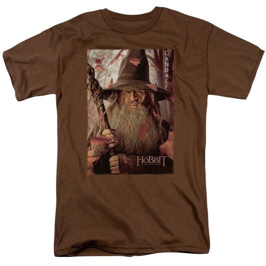 The Hobbit - Gadalf Poster - Short Sleeve Adult 18/1 - Coffee T-shirt