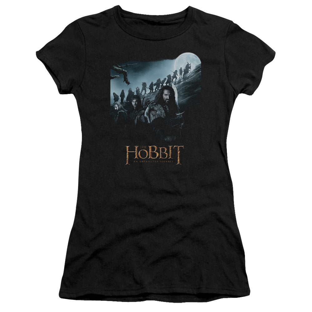 The Hobbit - A Journey - Short Sleeve Junior Sheer - Black T-shirt