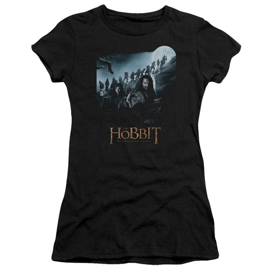 The Hobbit - A Journey - Short Sleeve Junior Sheer - Black T-shirt