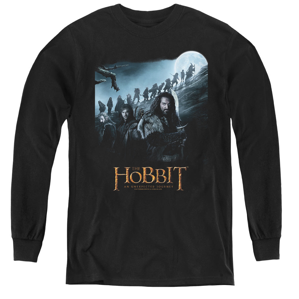 The Hobbit - A Journey - Youth Long Sleeve Tee - Black