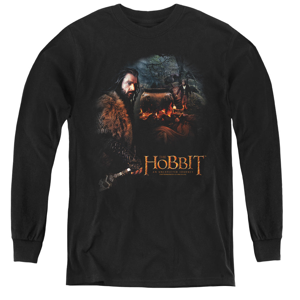 The Hobbit - Cauldron - Youth Long Sleeve Tee - Black