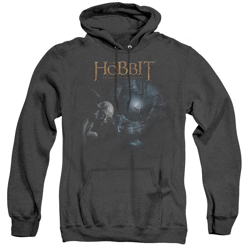 The Hobbit - Light - Adult Heather Hoodie - Black