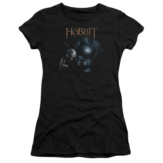 The Hobbit - Light - Short Sleeve Junior Sheer - Black T-shirt