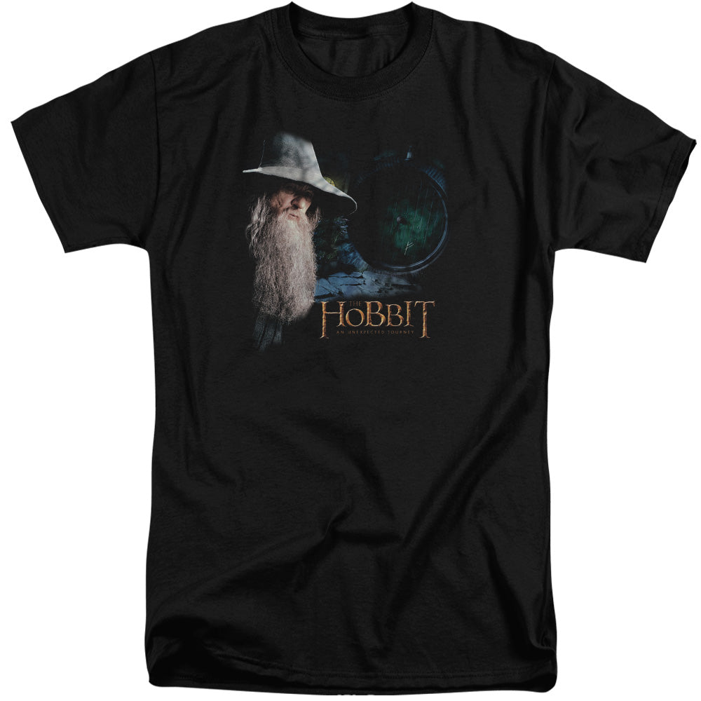 The Hobbit - The Door - Short Sleeve Adult Tall - Black T-shirt