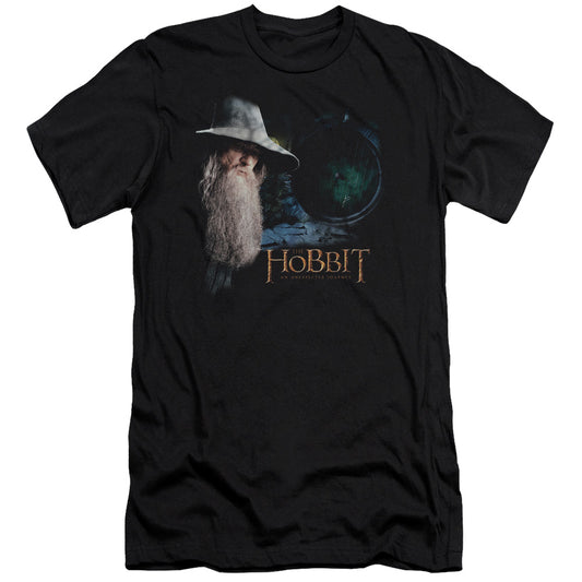 The Hobbit - The Door - Short Sleeve Adult 30/1 - Black T-shirt