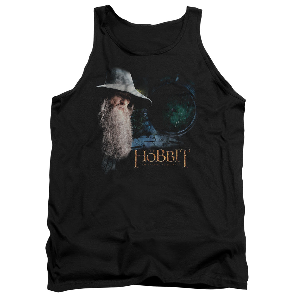 The Hobbit - The Door - Adult Tank - Black