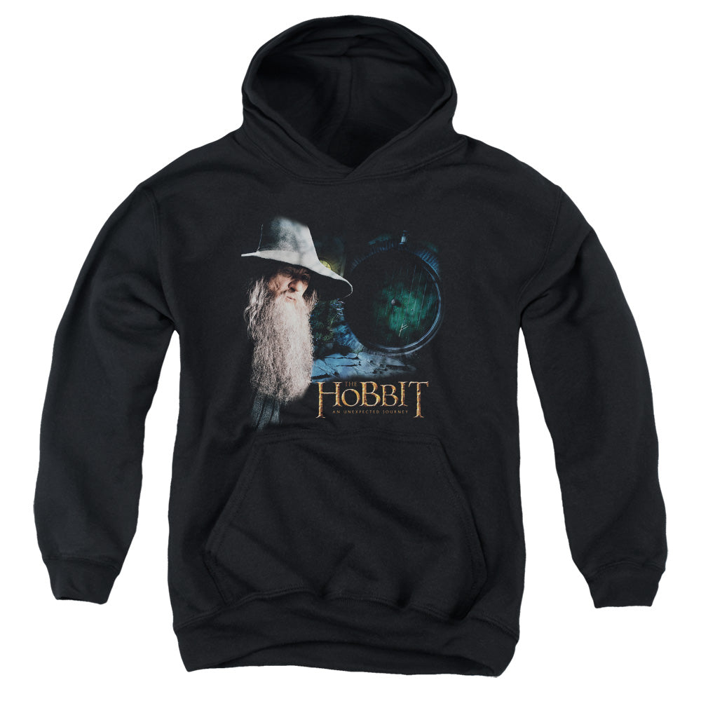 The Hobbit - The Door - Youth Pull-over Hoodie - Black