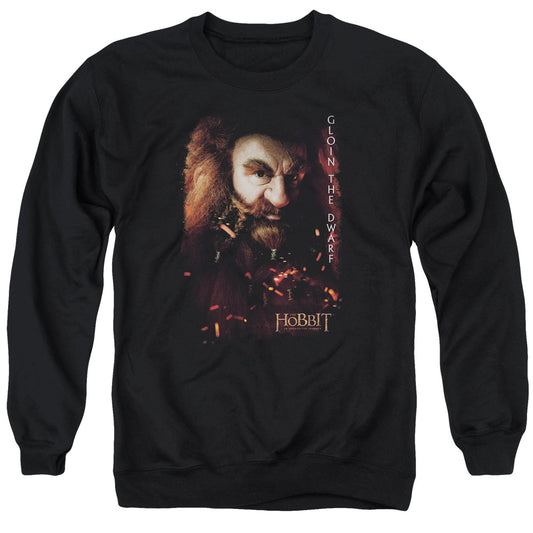 The Hobbit Gloin Poster - Adult Crewneck Sweatshirt - Black