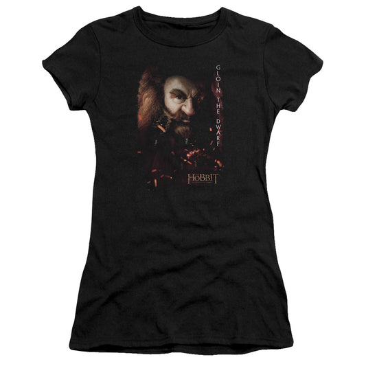 The Hobbit - Gloin Poster - Short Sleeve Junior Sheer - Black T-shirt