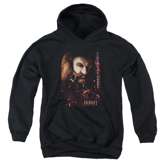 The Hobbit - Gloin Poster - Youth Pull-over Hoodie - Black