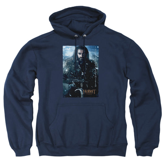 The Hobbit - Thorin Poster - Adult Pull-over Hoodie - Navy