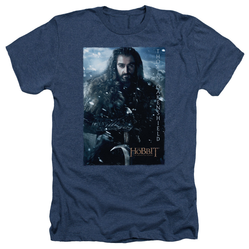 The Hobbit - Thorin Poster - Adult Heather - Navy
