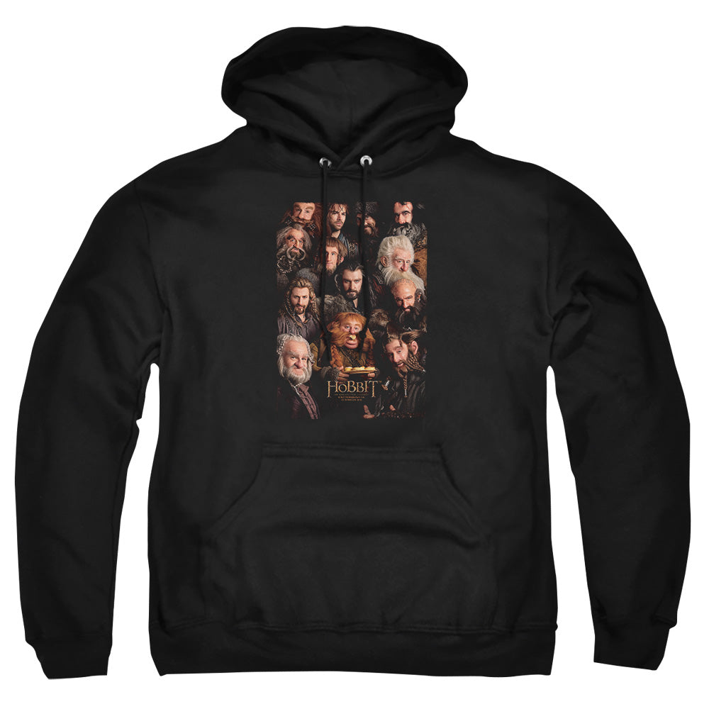 The Hobbit - Dwarves Poster - Adult Pull-over Hoodie - Black