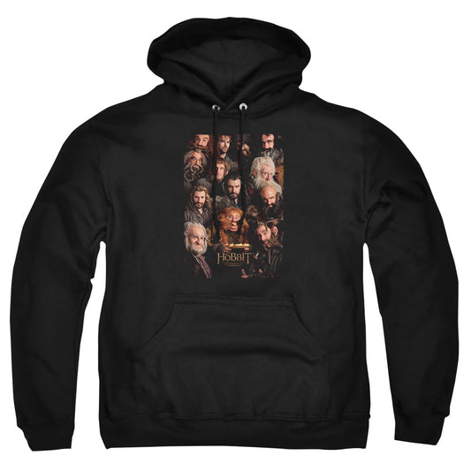 The Hobbit - Dwarves Poster - Adult Pull-over Hoodie - Black