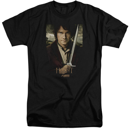 The Hobbit - Baggins Poster - Short Sleeve Adult Tall - Black T-shirt