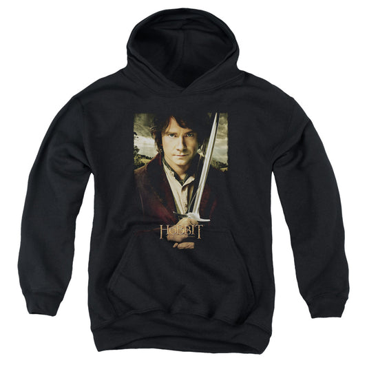 The Hobbit - Baggins Poster - Youth Pull-over Hoodie - Black