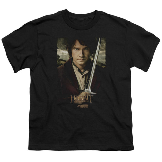 The Hobbit - Baggins Poster - Short Sleeve Youth 18/1 - Black T-shirt