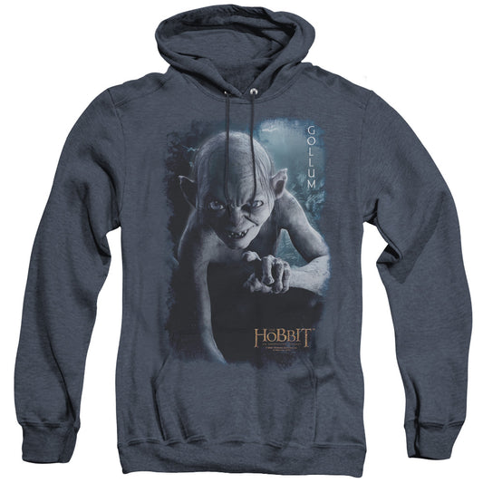 The Hobbit - Gollum Poster - Adult Heather Hoodie - Navy