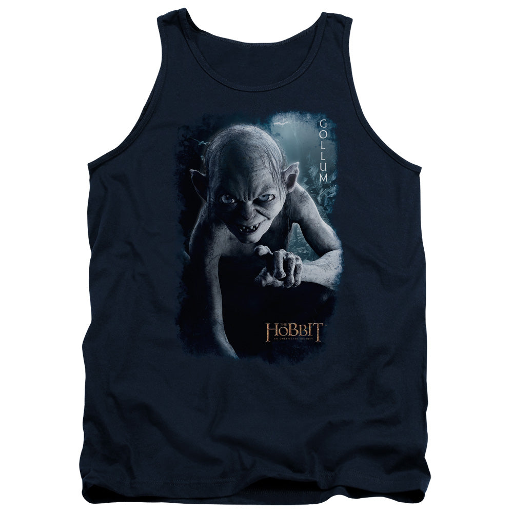 The Hobbit - Gollum Poster - Adult Tank - Navy