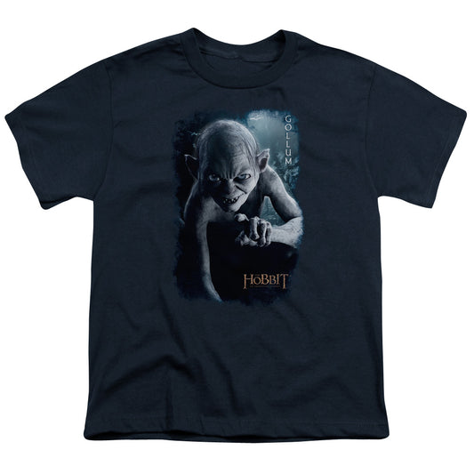 THE HOBBIT GOLLUM POSTER - S/S YOUTH 18/1 - NAVY T-Shirt