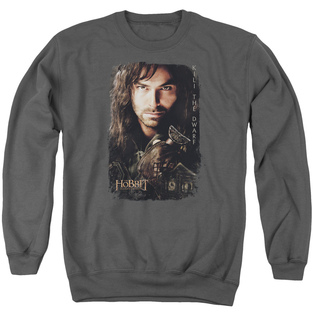 Hobbit - Kili Poster - Adult Crewneck Sweatshirt - Charcoal