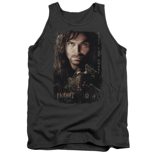 The Hobbit - Kili Poster - Adult Tank - Charcoal