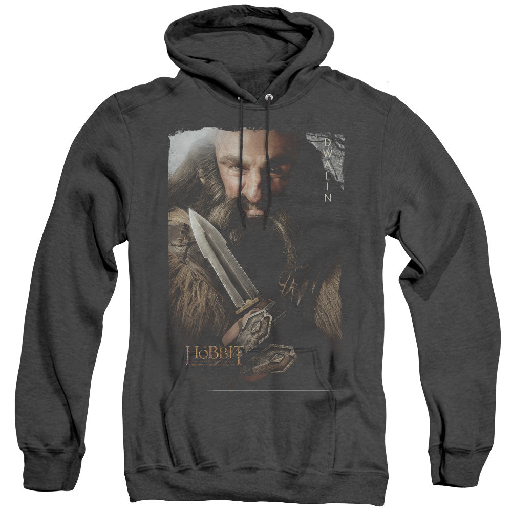 The Hobbit - Dwalin - Adult Heather Hoodie - Black
