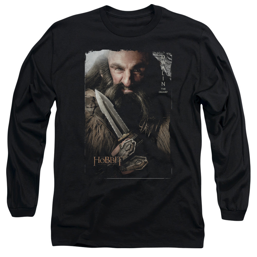THE HOBBIT DWALIN - L/S ADULT 18/1 - BLACK T-Shirt
