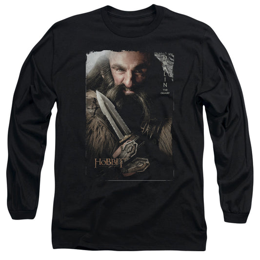 THE HOBBIT DWALIN - L/S ADULT 18/1 - BLACK T-Shirt