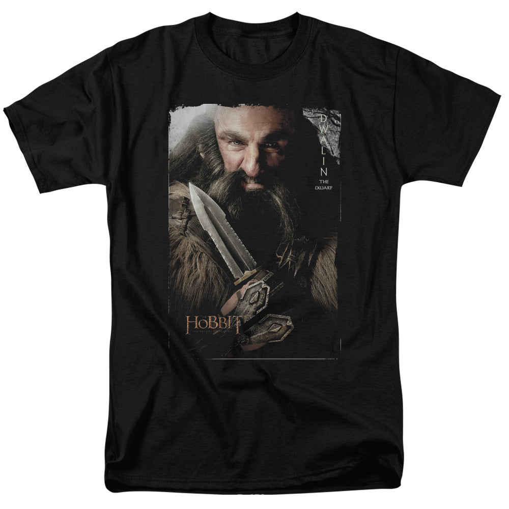 The Hobbit - Dwalin - Short Sleeve Adult 18/1 - Black T-shirt