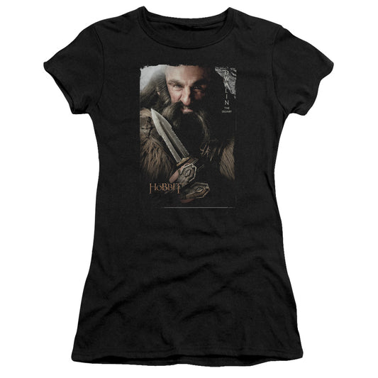 The Hobbit - Dwalin - Short Sleeve Junior Sheer - Black T-shirt