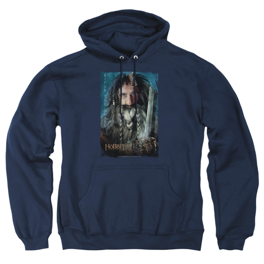 The Hobbit - Bifur - Adult Pull-over Hoodie - Navy