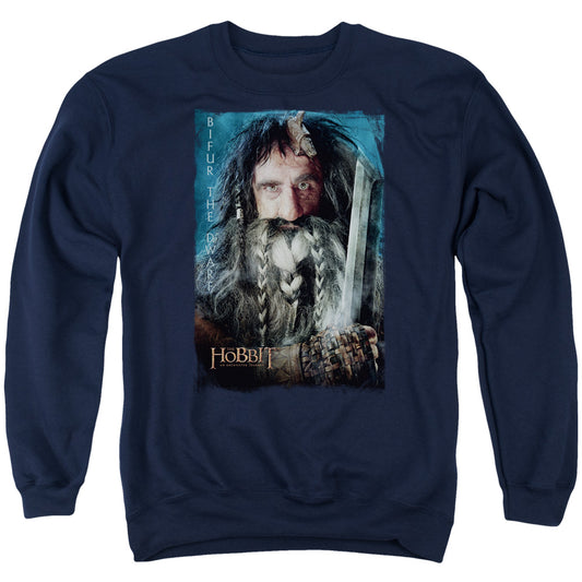The Hobbit - Bifur - Adult Crewneck Sweatshirt - Navy