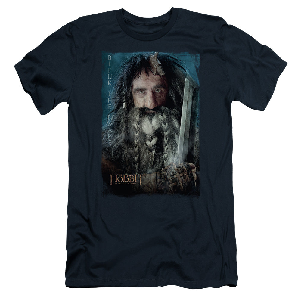 The Hobbit - Bifur - Short Sleeve Adult 30/1 - Navy T-shirt