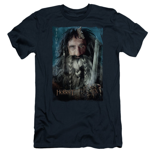The Hobbit - Bifur - Short Sleeve Adult 30/1 - Navy T-shirt