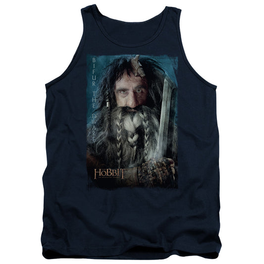 The Hobbit - Bifur - Adult Tank - Navy