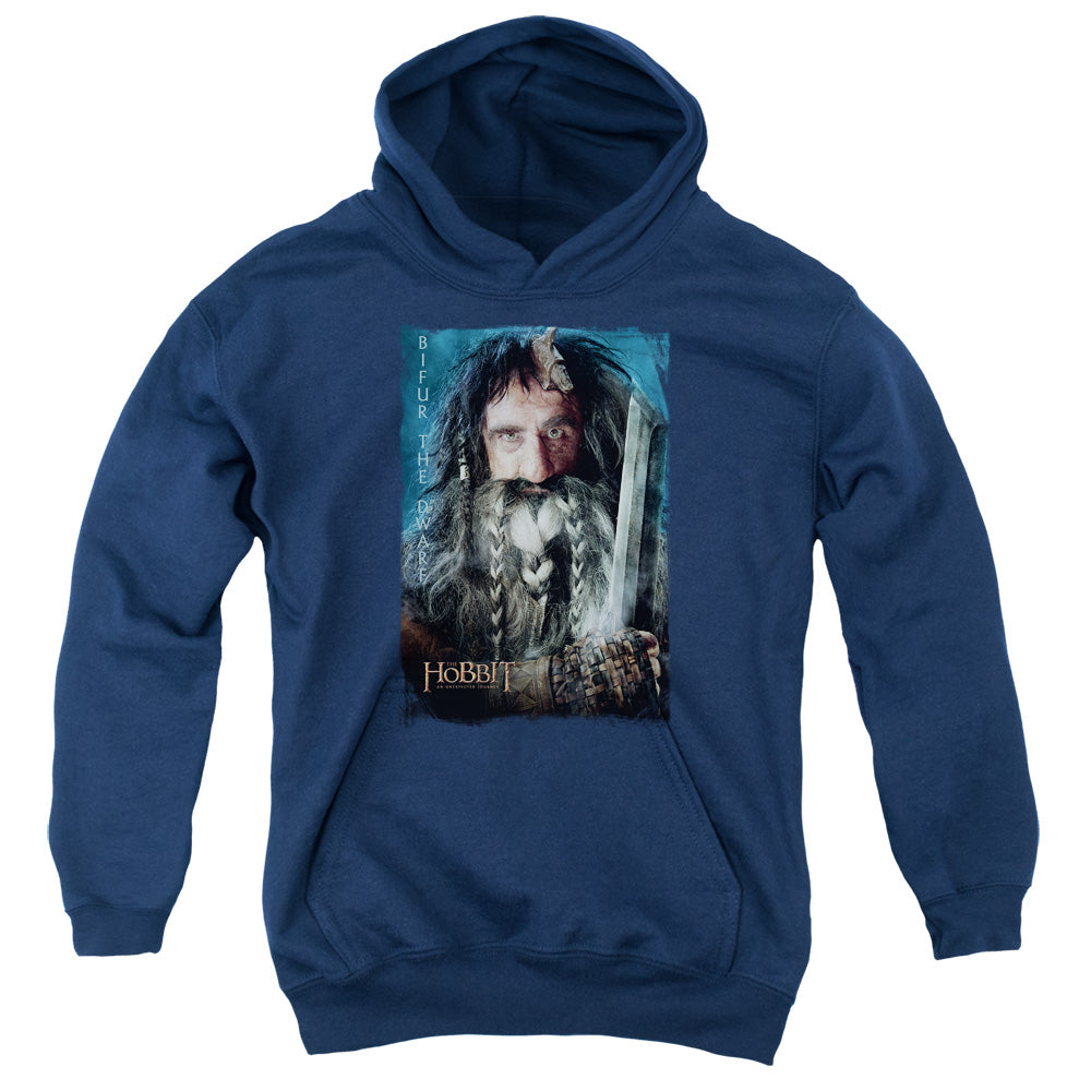 The Hobbit - Bifur - Youth Pull-over Hoodie - Navy