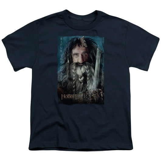 The Hobbit - Bifur - Short Sleeve Youth 18/1 - Navy T-shirt