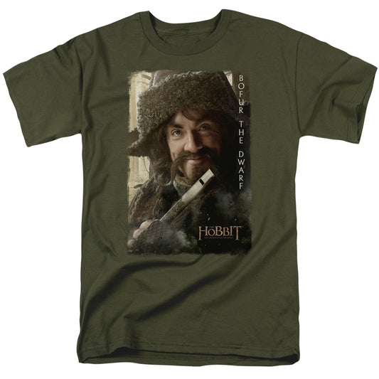 The Hobbit - Bofur - Short Sleeve Adult 18/1 - Military Green T-shirt