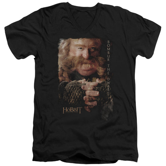 THE HOBBIT BOMBUR - S/S ADULT V-NECK - BLACK T-Shirt