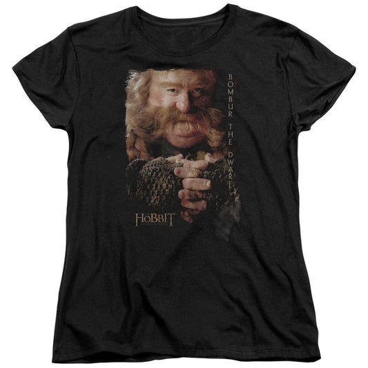 The Hobbit - Bombur - Short Sleeve Womens Tee - Black T-shirt