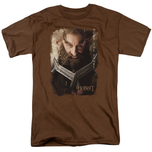 The Hobbit - Nori Poster - Short Sleeve Adult 18/1 - Coffee T-shirt
