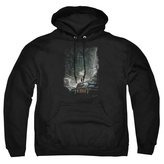 Hobbit - At Smaug's Door - Adult Pull-over Hoodie - Black