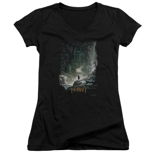 Hobbit - At Smaugs Door-junior V-neck - Black